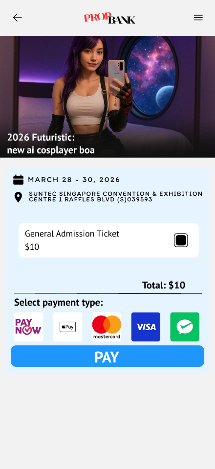 Ticket Purchase Page
